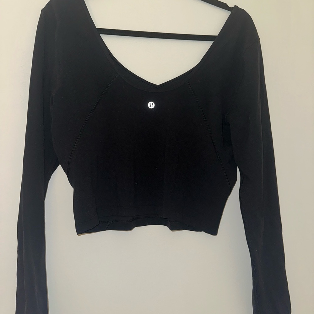 lululemon Black Align VNeck Long Sleeve